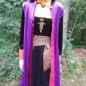 NWOT Anna Frozen 2 Costume Dress + Cloak